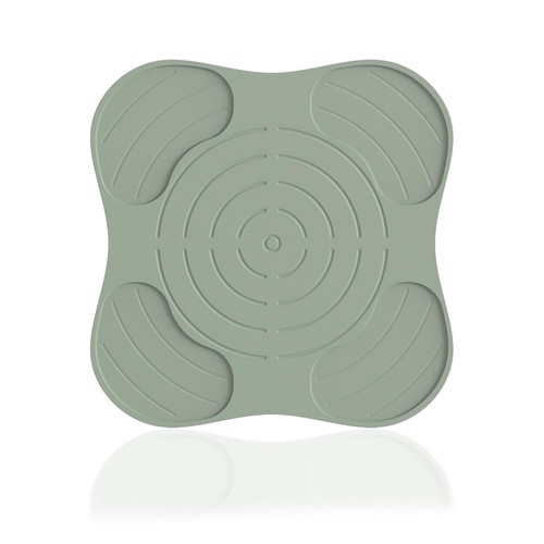 Green heat resistant mat - resistant, for