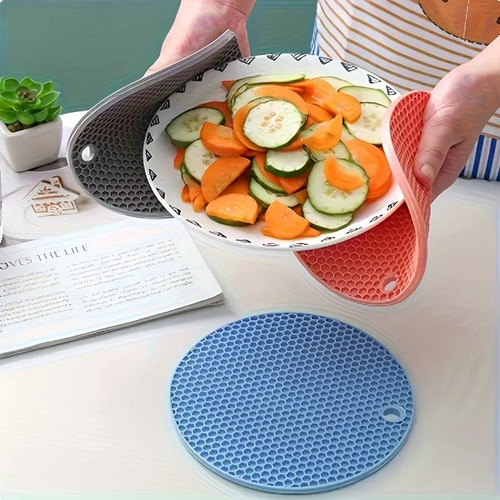 Silicone trivet mat - mat, round